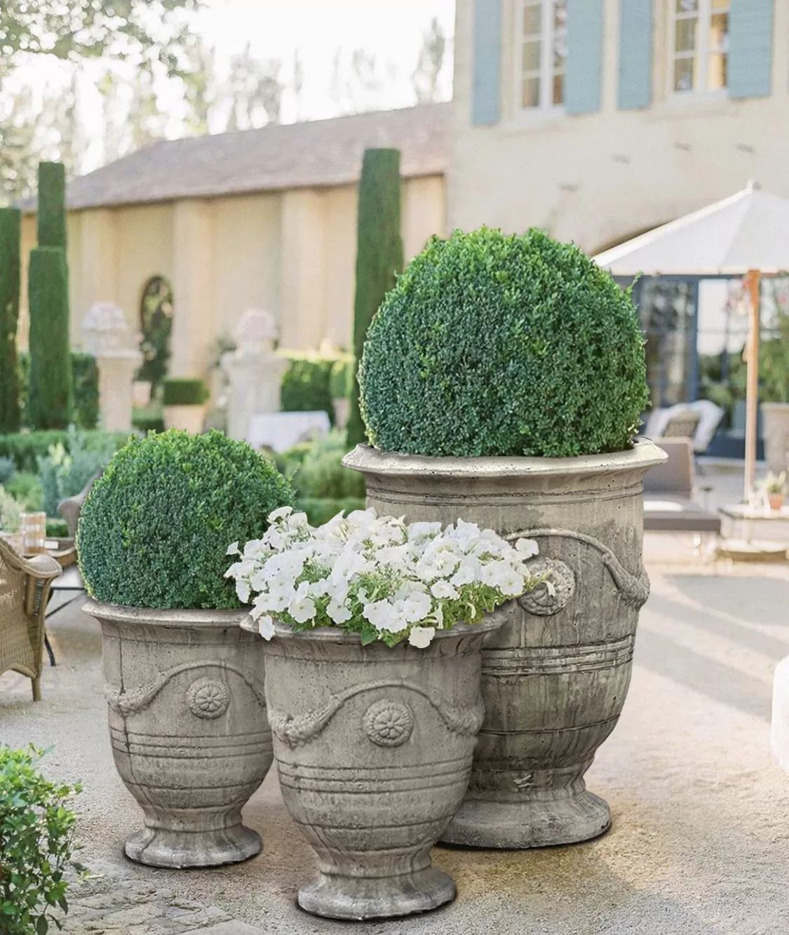 Cast Stone Anduze Flower Pot