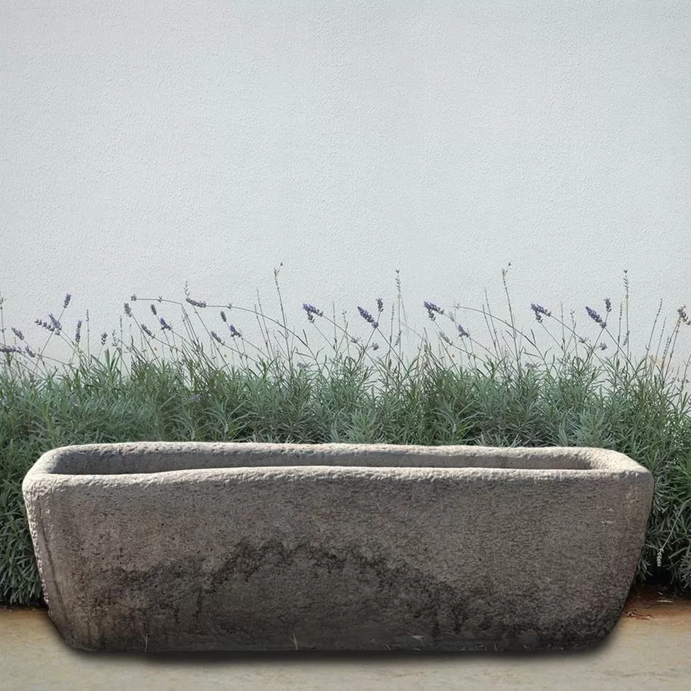 Cast Stone Rectangular Flower Pot