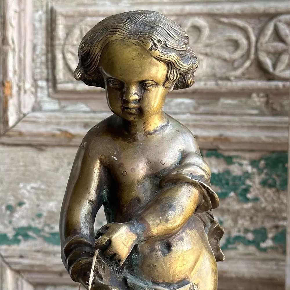 Bronze Child Sculpture