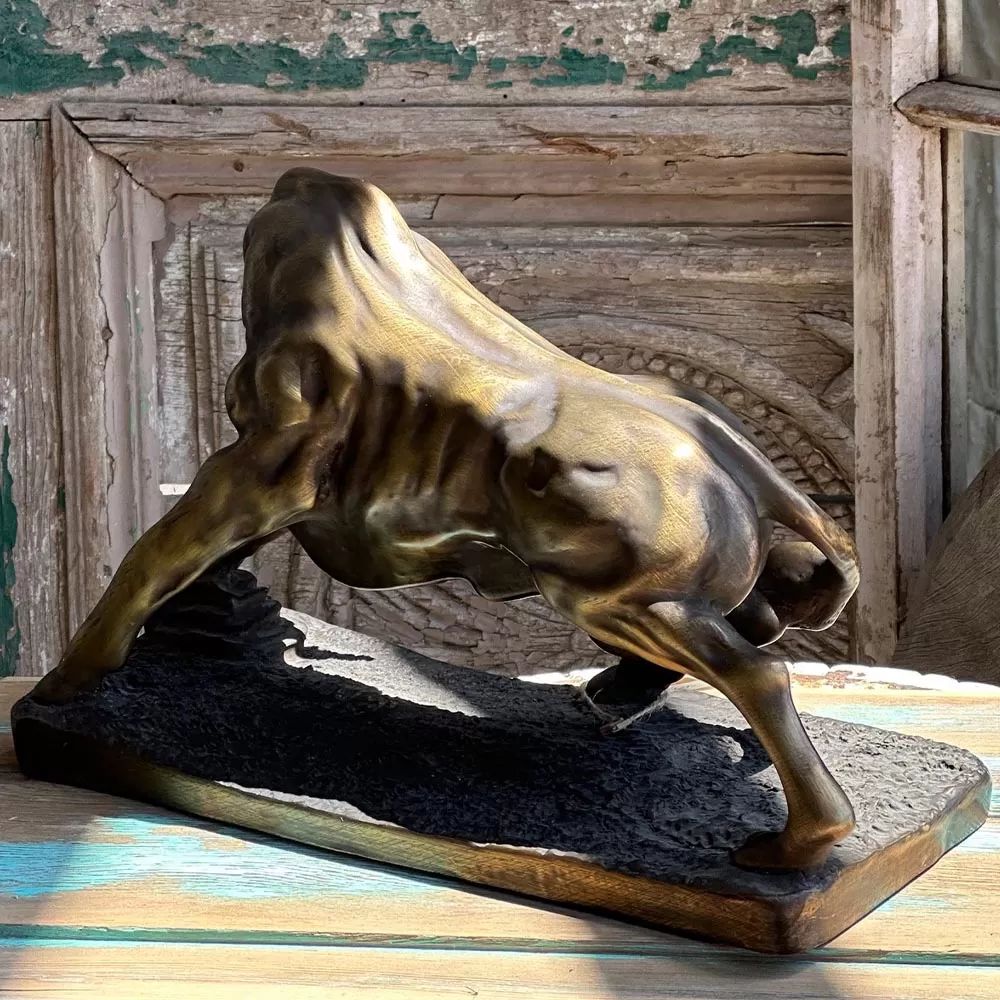 Bronze Bull Sculpture