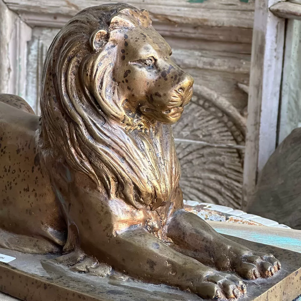 Bronze Lion Sculpture