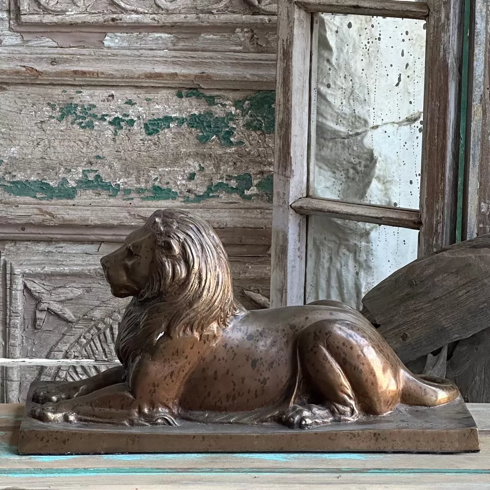 Bronze Lion Sculpture