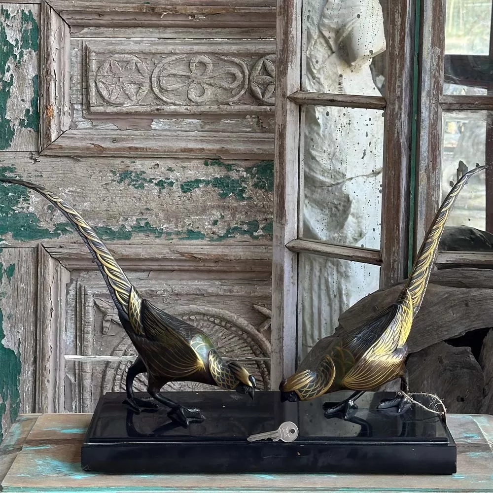 Bronze Pheasant Sculpture