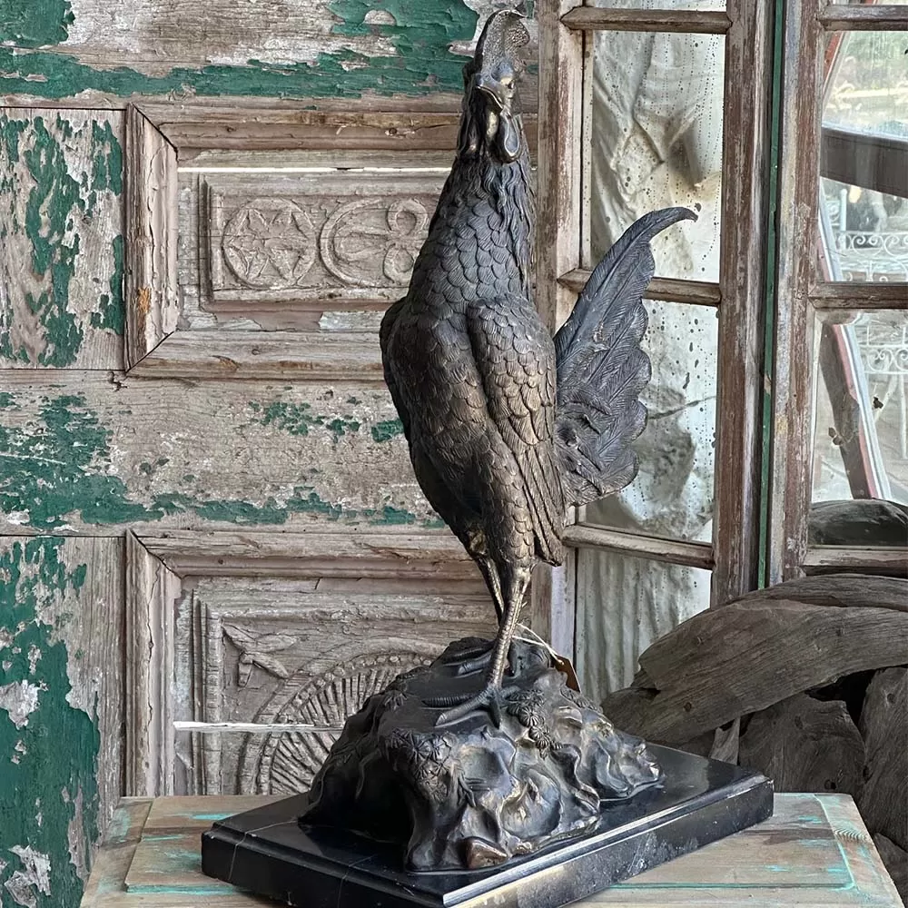 Bronze Cockerel Sculpture