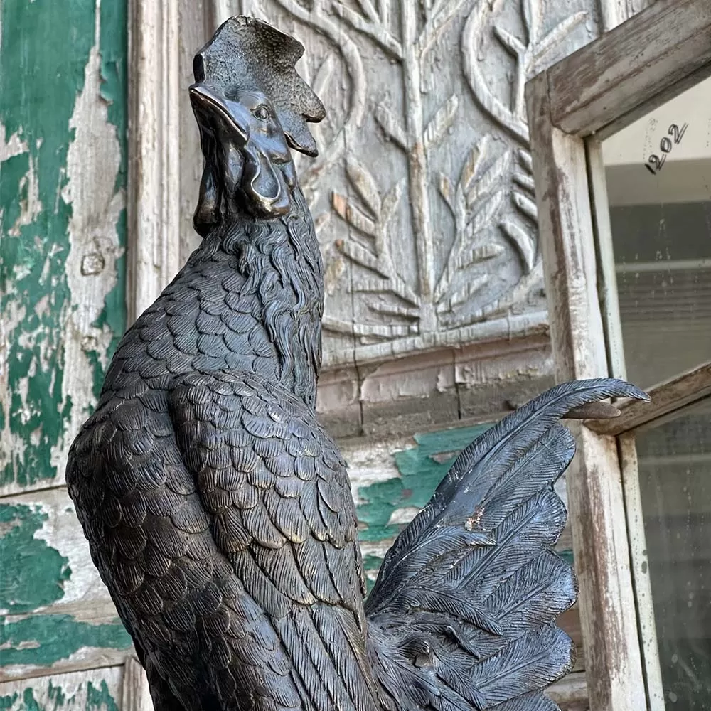 Bronze Cockerel Sculpture