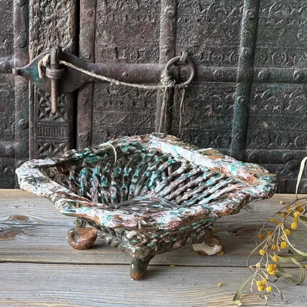 Çanakkale Ceramic Bread Basket