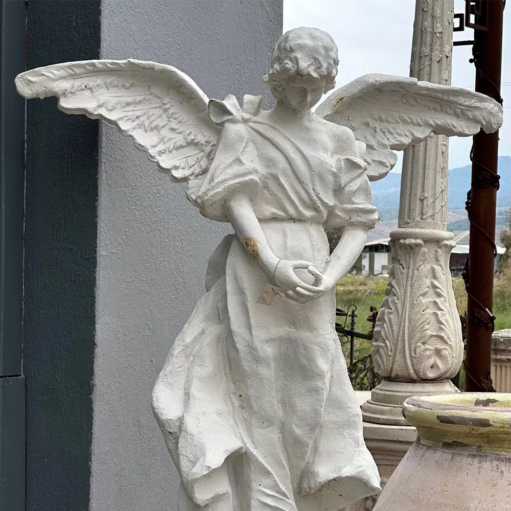 Cast Iron Angel Statue