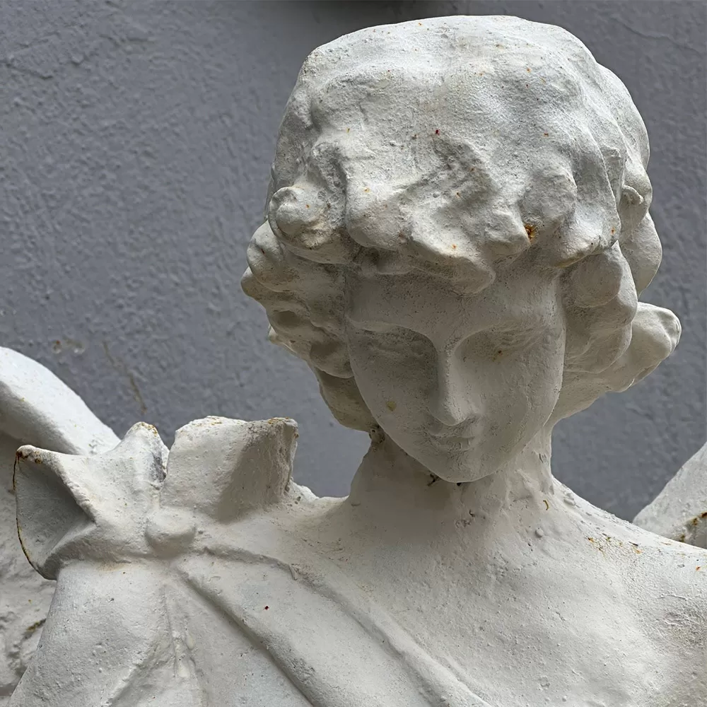 Cast Iron Angel Statue