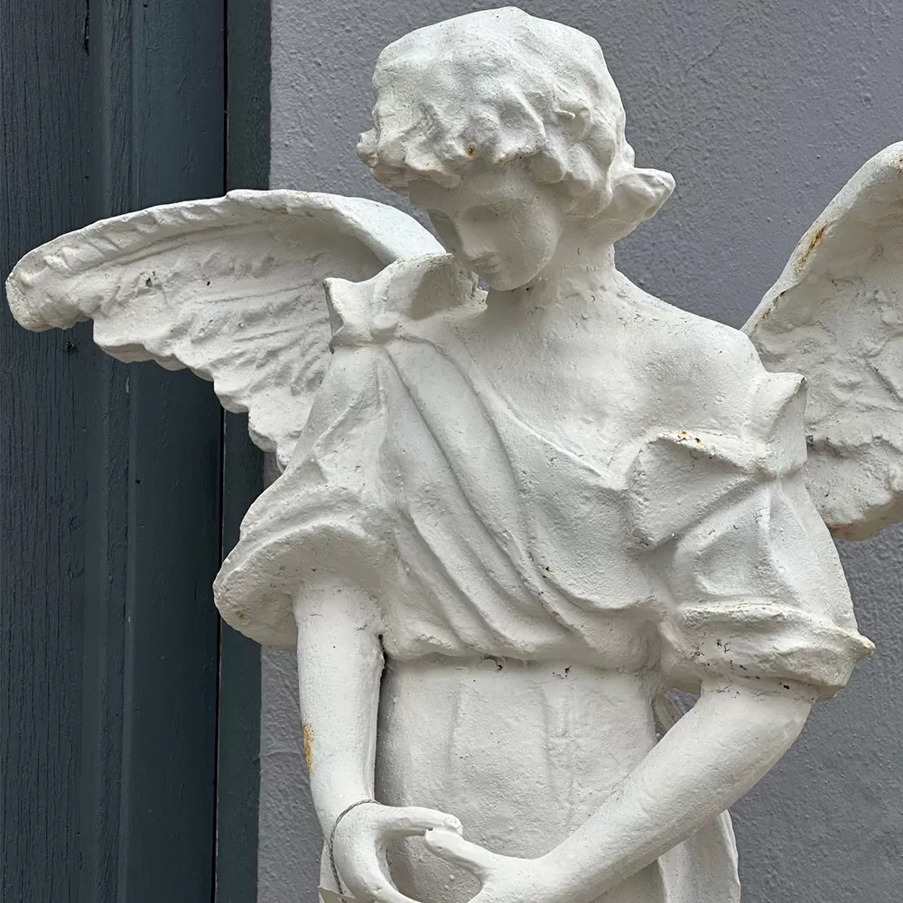 Cast Iron Angel Statue