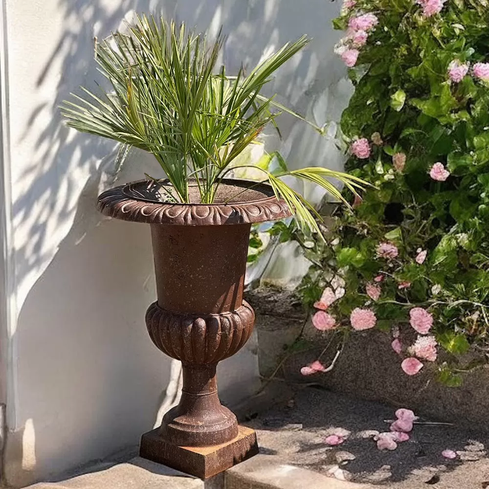 Cast Iron Flowerpot Vase