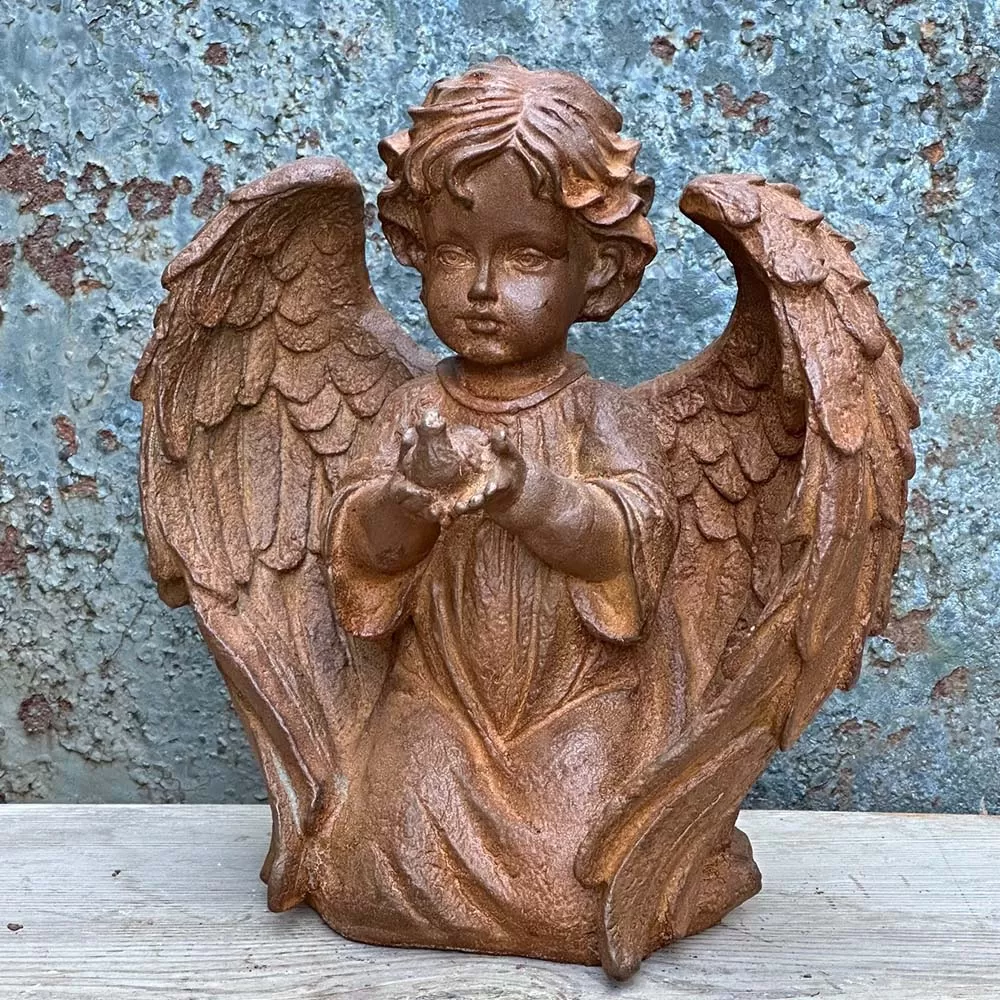 Cast Iron Angel Statue