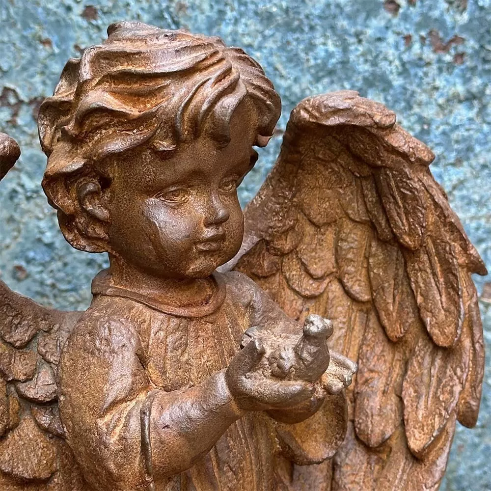 Cast Iron Angel Statue