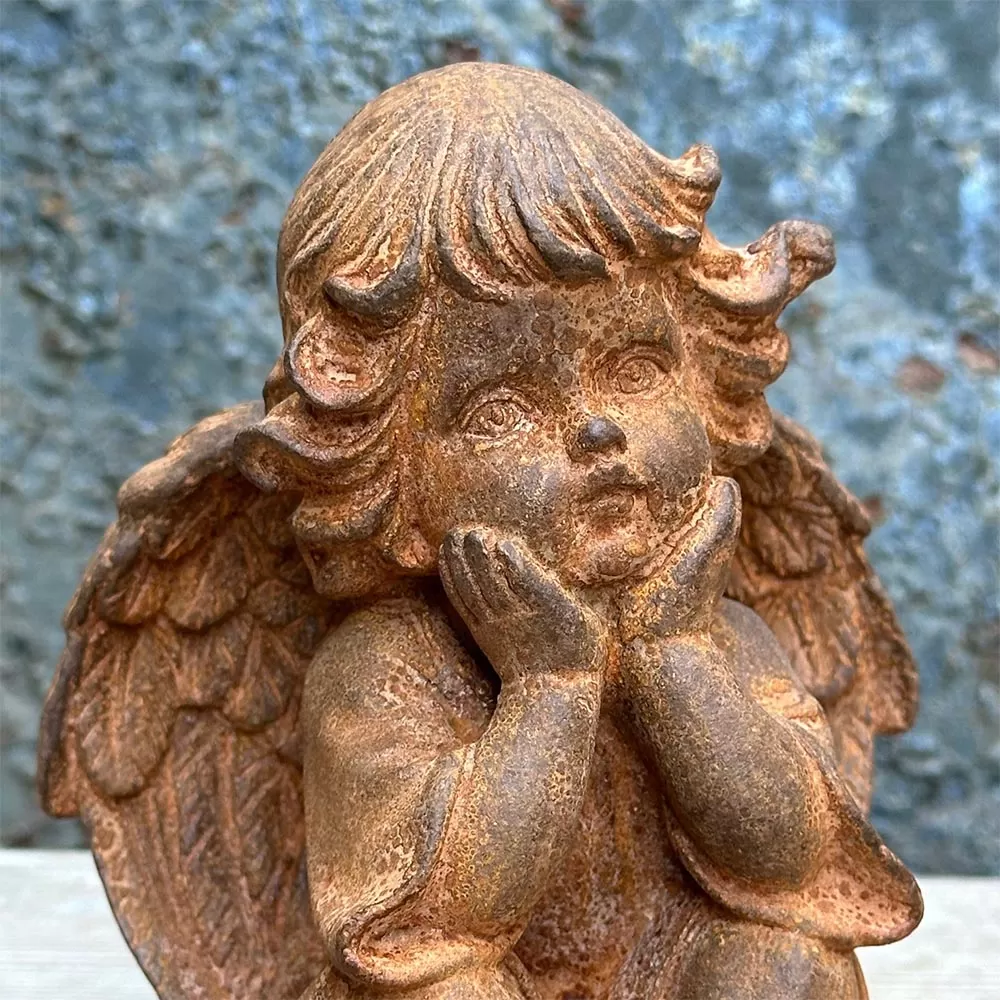 Cast Iron Angel Statue