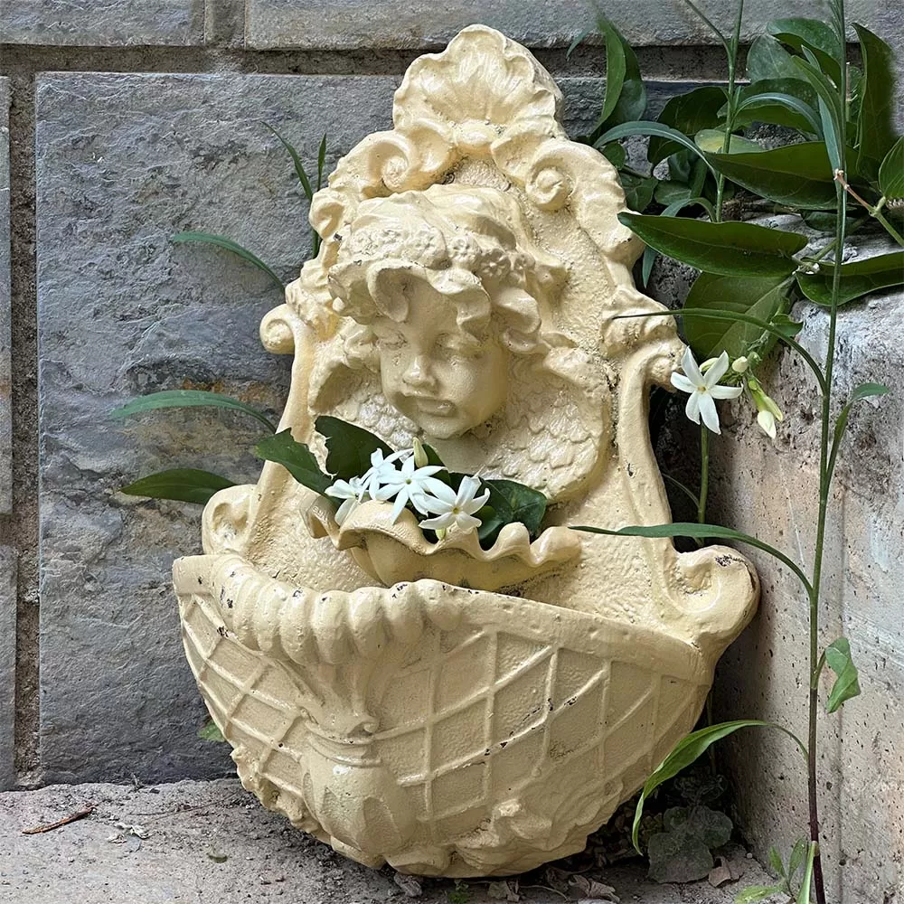 Cast Iron Wall Fountion-Bird Pool