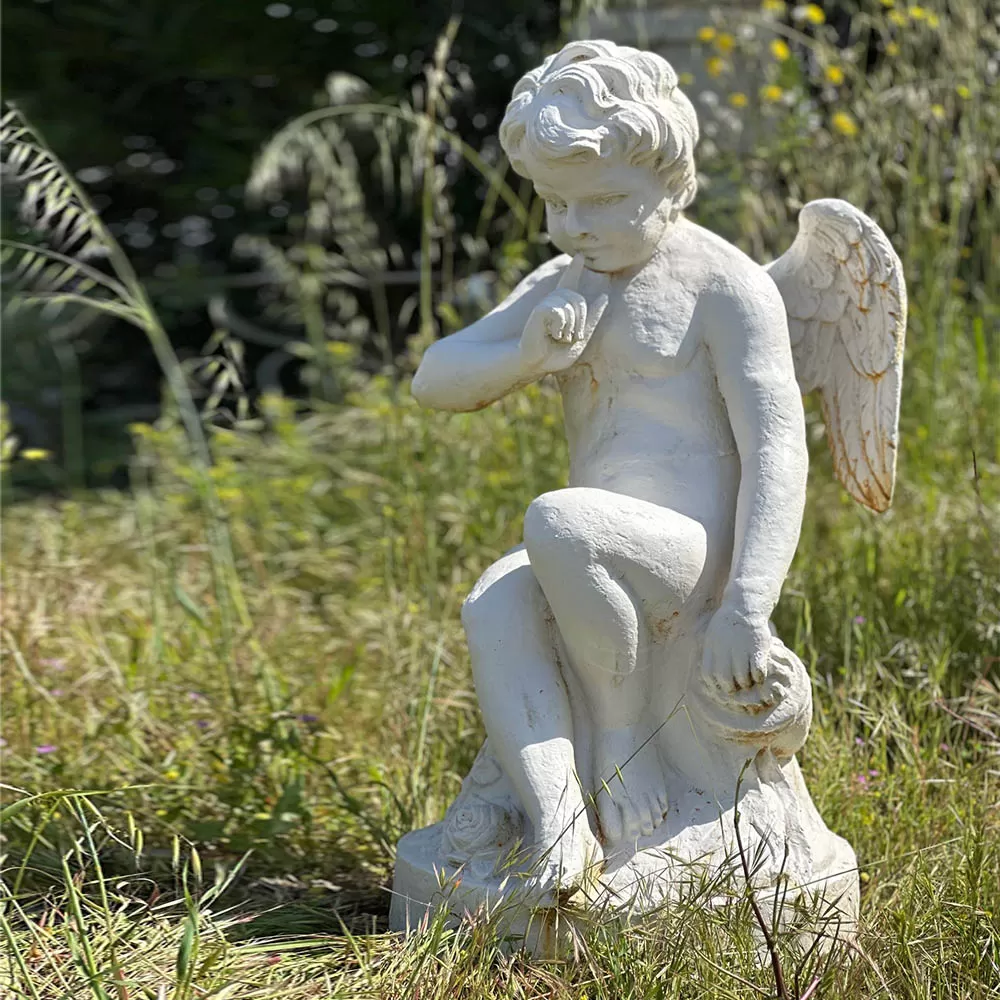 Cast Iron Angel Statue