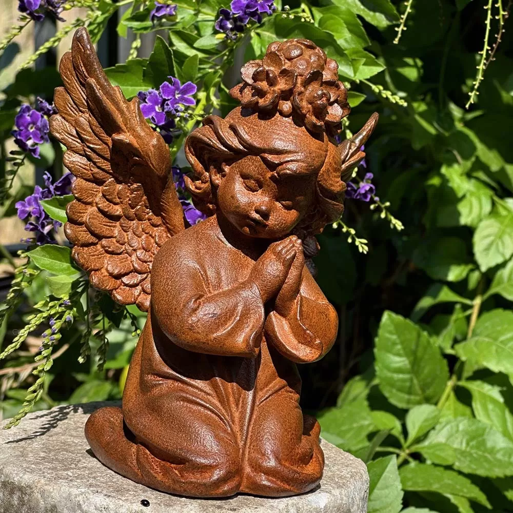 Cast Iron Angel Statue