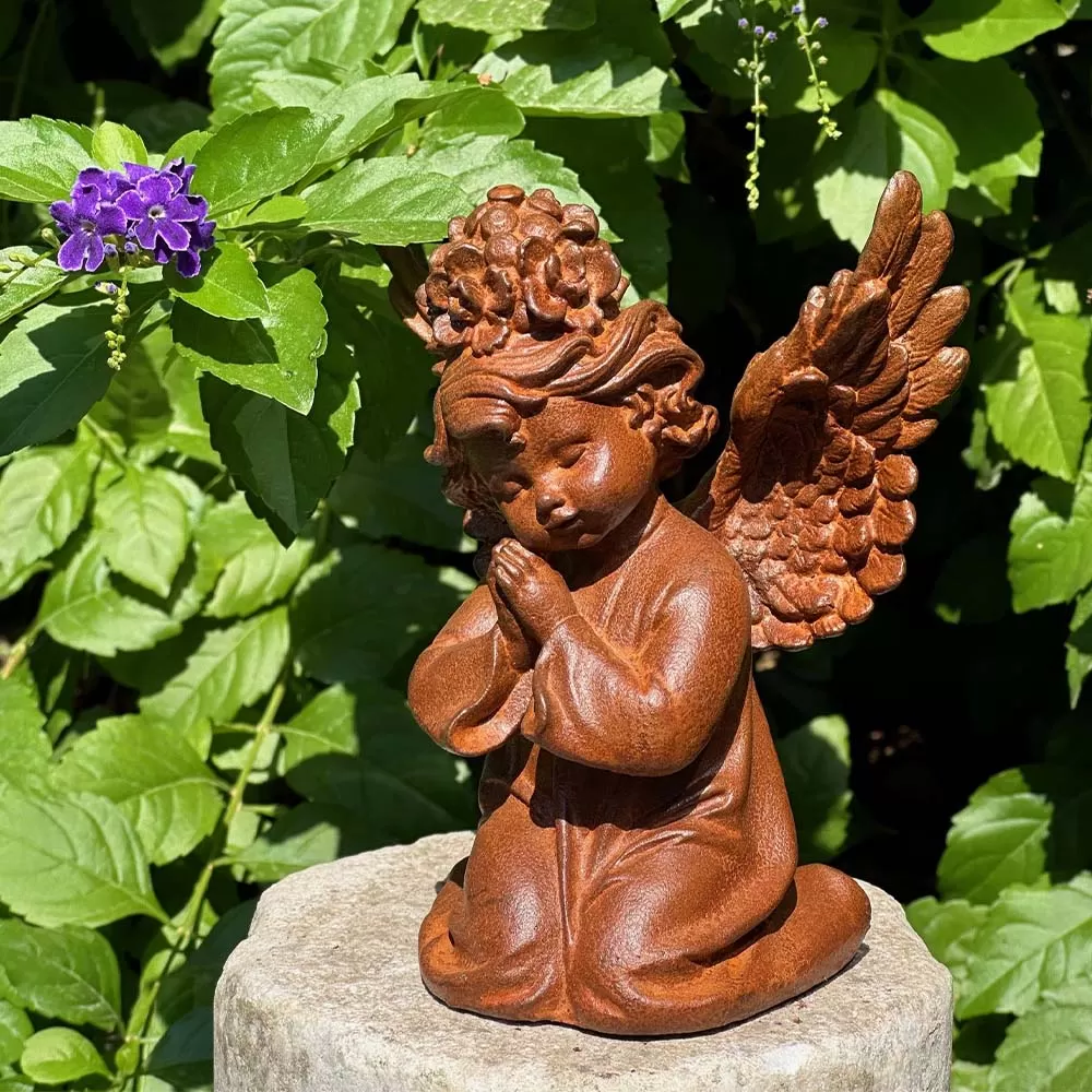 Cast Iron Angel Statue