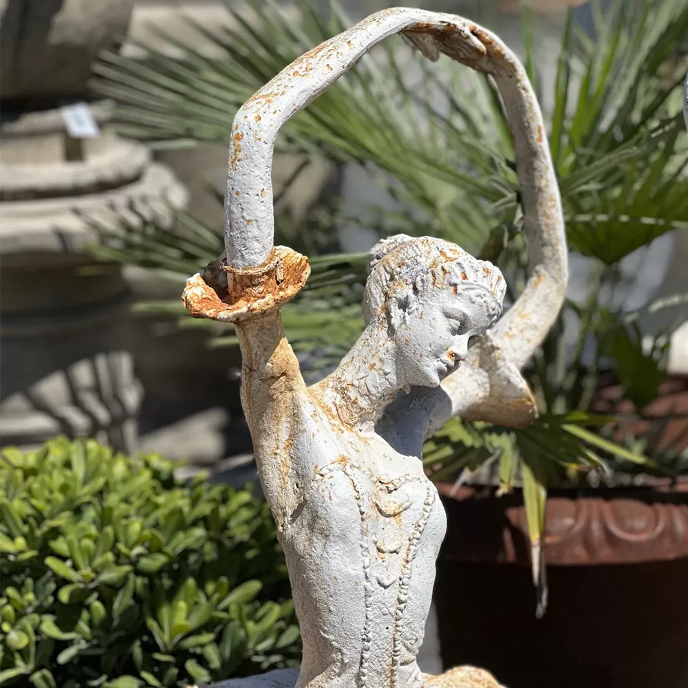 Cast Iron Ballerina Sculpture