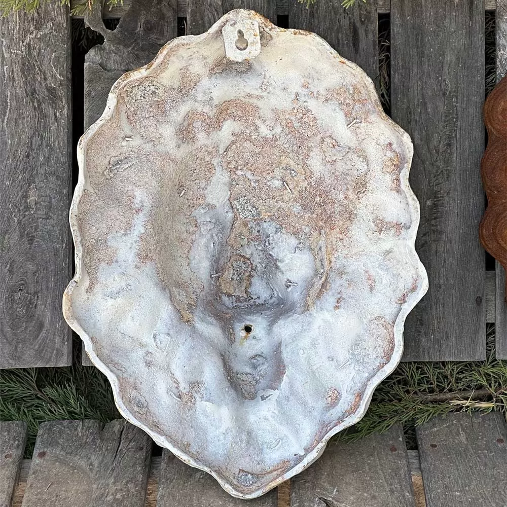 Lion Wall Statue with Cast Iron Fountain