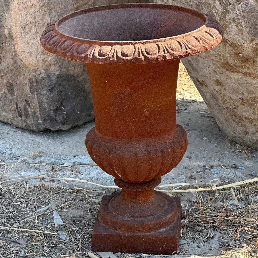 Cast Iron Flowerpot Vase