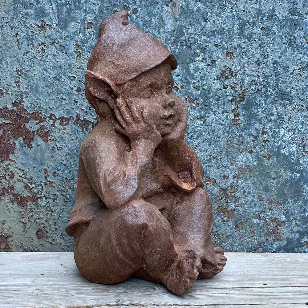 Cast Iron Garden Gnome Statue