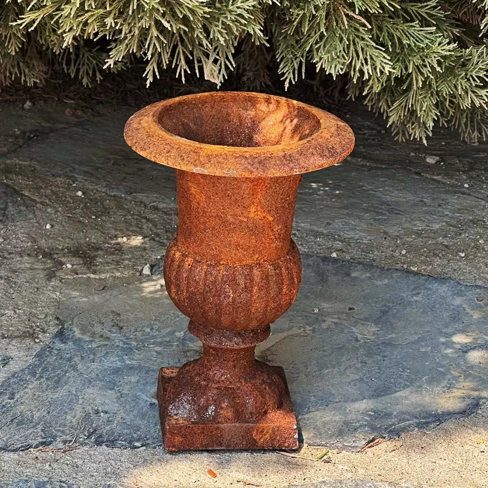 Cast Iron Flowerpot Vase