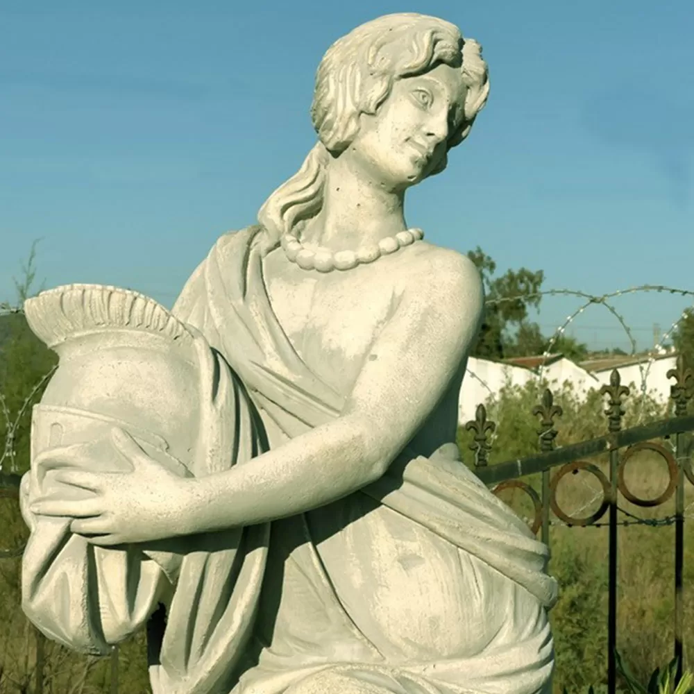 Roman Goddess Gladiator Stone Garden Statue