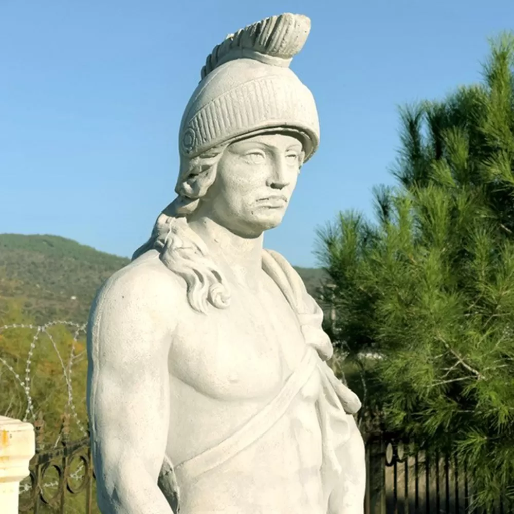 Roman Empire Gladiator Stone Garden Statue