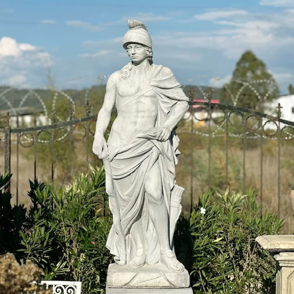 Roman Empire Gladiator Stone Garden Statue