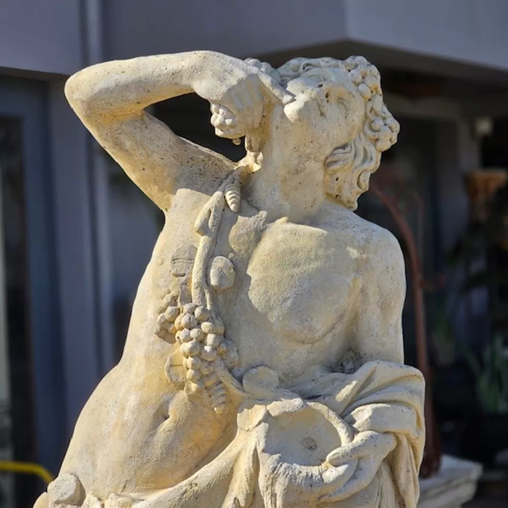 Cast Stone Bacchus Statue