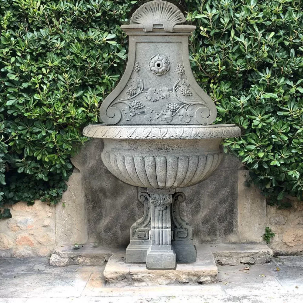 Cast Stone Fountain For Wall