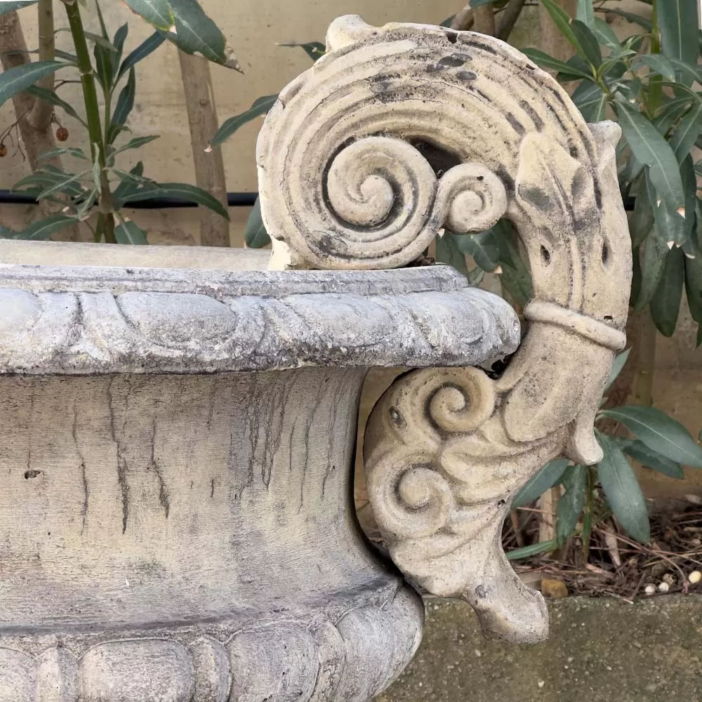 Cast Stone Flower Pot Vase