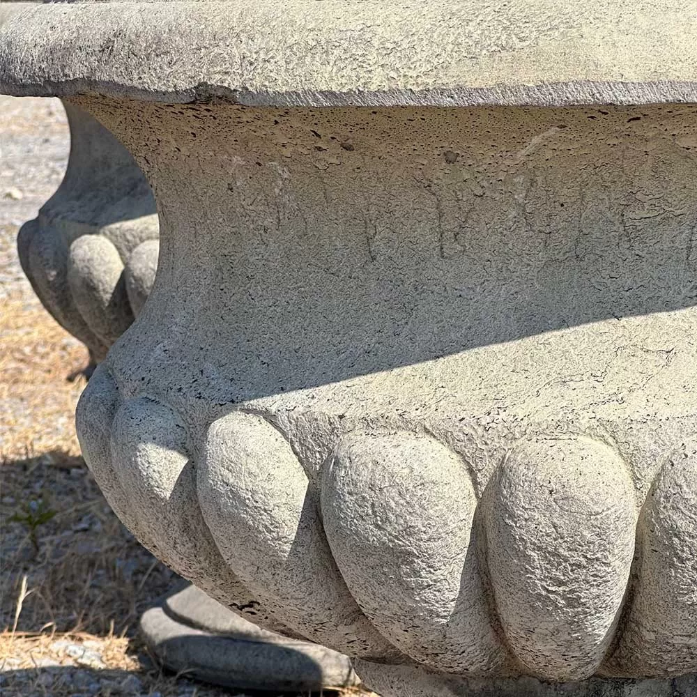 Cast Stone Flower Pot Vase