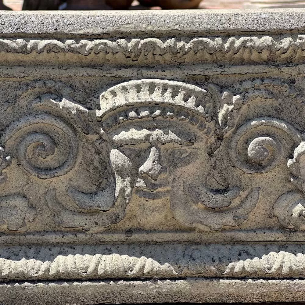 Cast Stone Rectangular Flower Pot