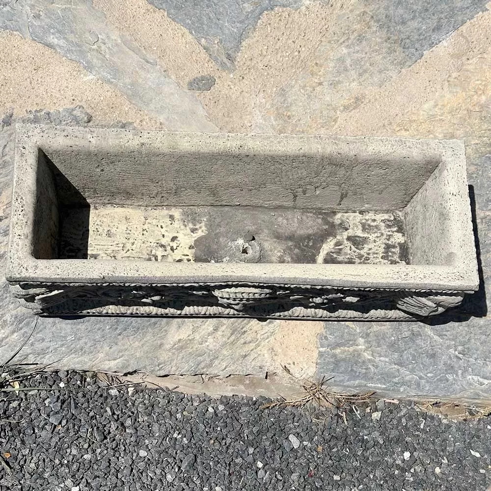 Cast Stone Rectangular Flower Pot