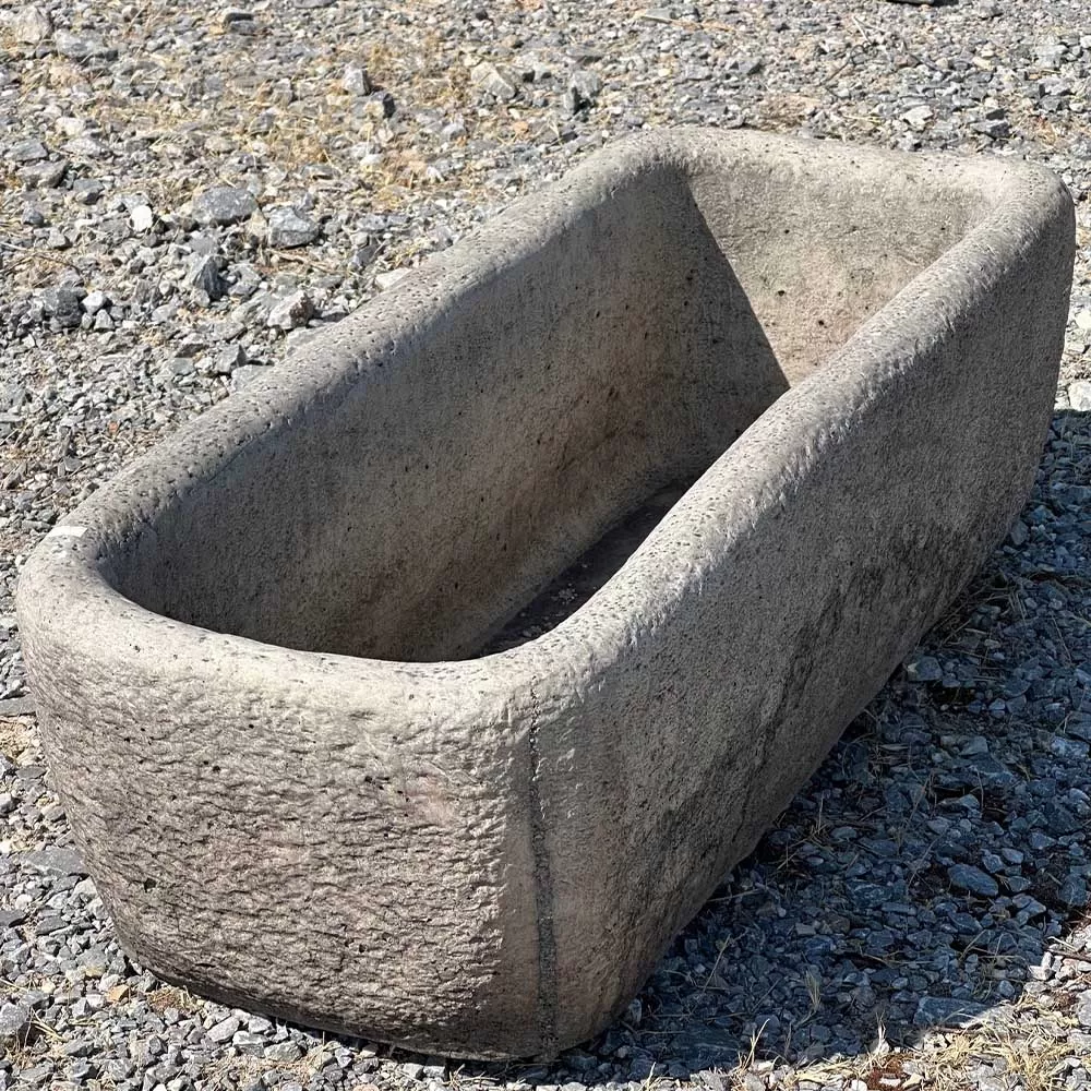 Cast Stone Rectangular Flower Pot