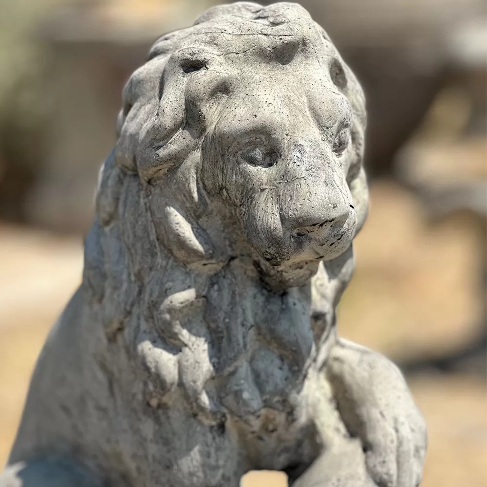 Cast Stone Lion Statue