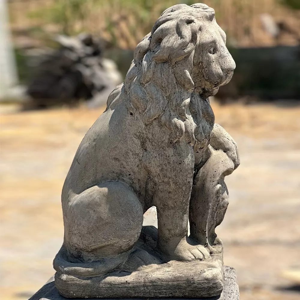 Cast Stone Lion Statue