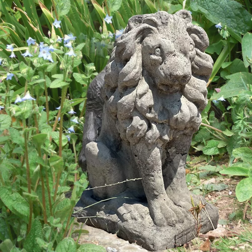 Cast Stone Lion Statue