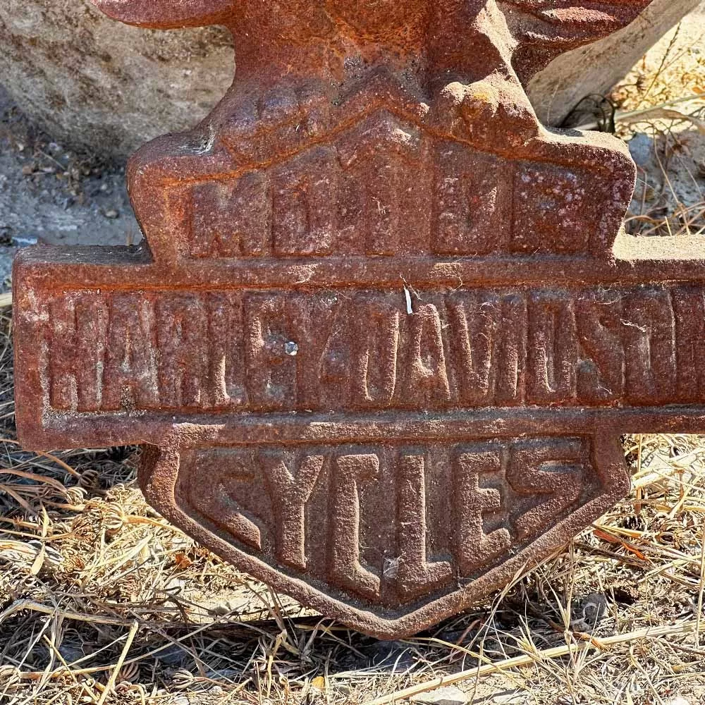 Cast Iron Harley Davidson Wall Decoration