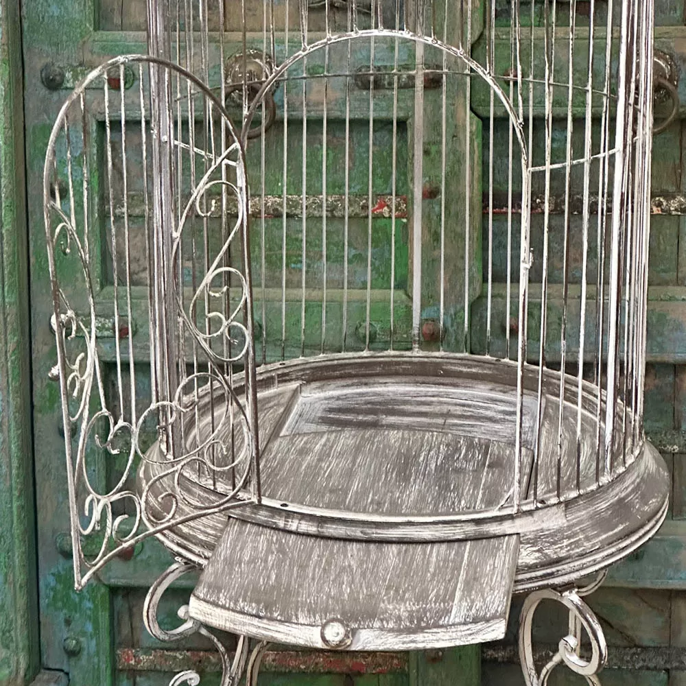 Large Wrought Iron Bird Cage