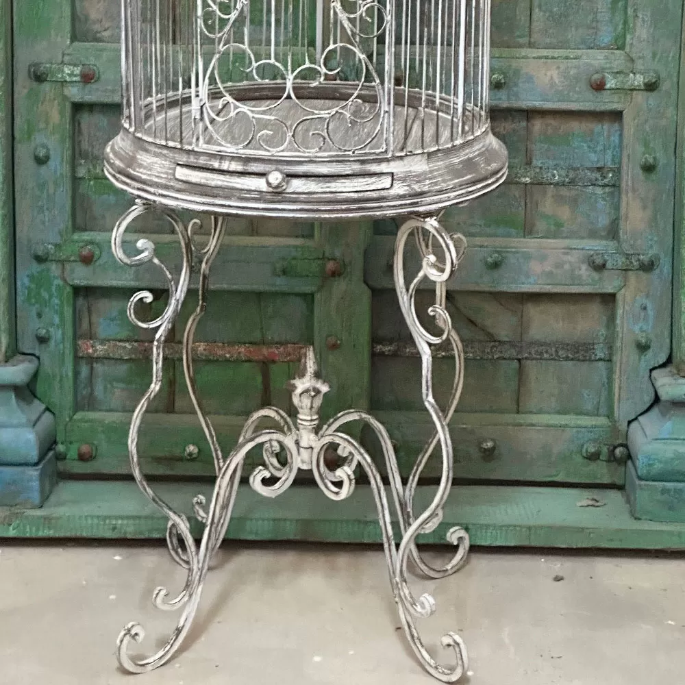 Large Wrought Iron Bird Cage