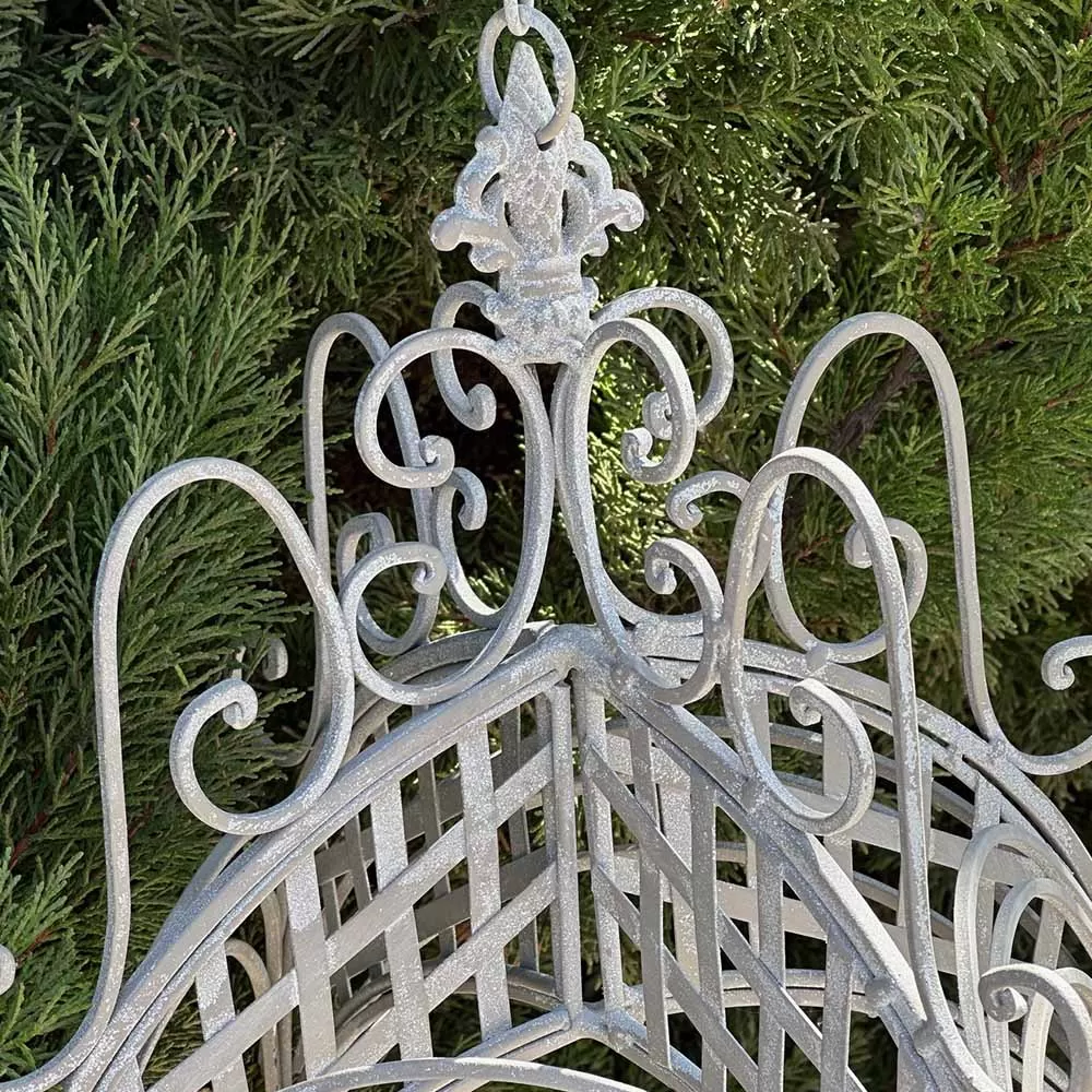 Wrought Iron Hanging Flower Basket