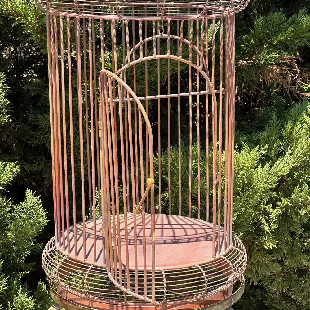 Large Wrought Iron Bird Cage