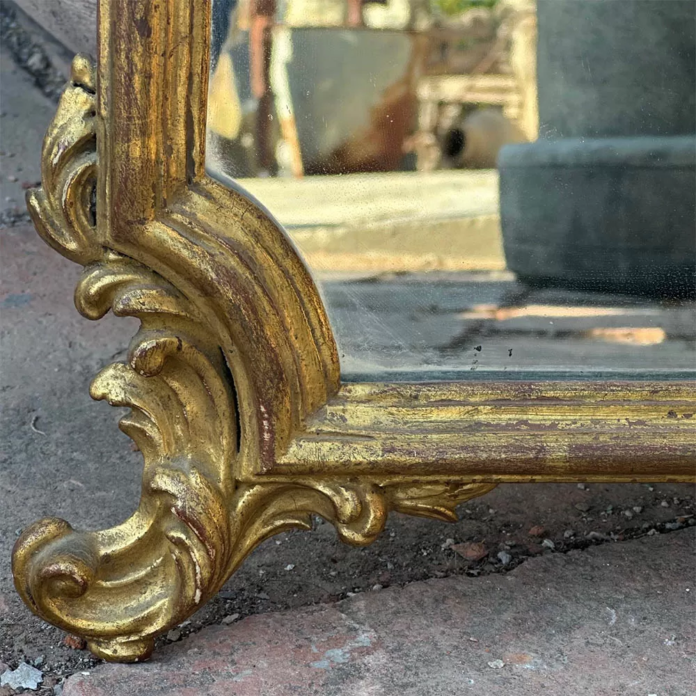 Hand Carved Gilded Mirror