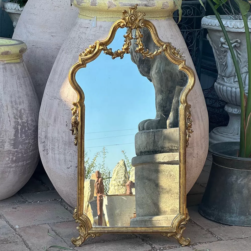 Hand Carved Gilded Mirror