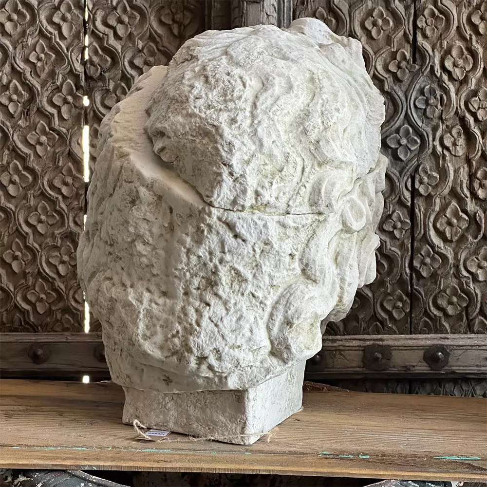 Zeus Bust Made with Compressed Marble Powder