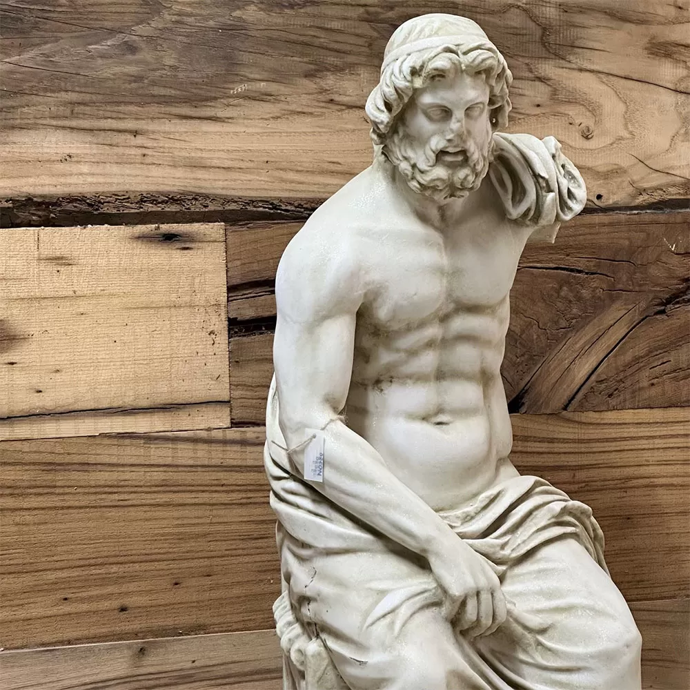 Zeus Statue Made with Compressed Marble Powder