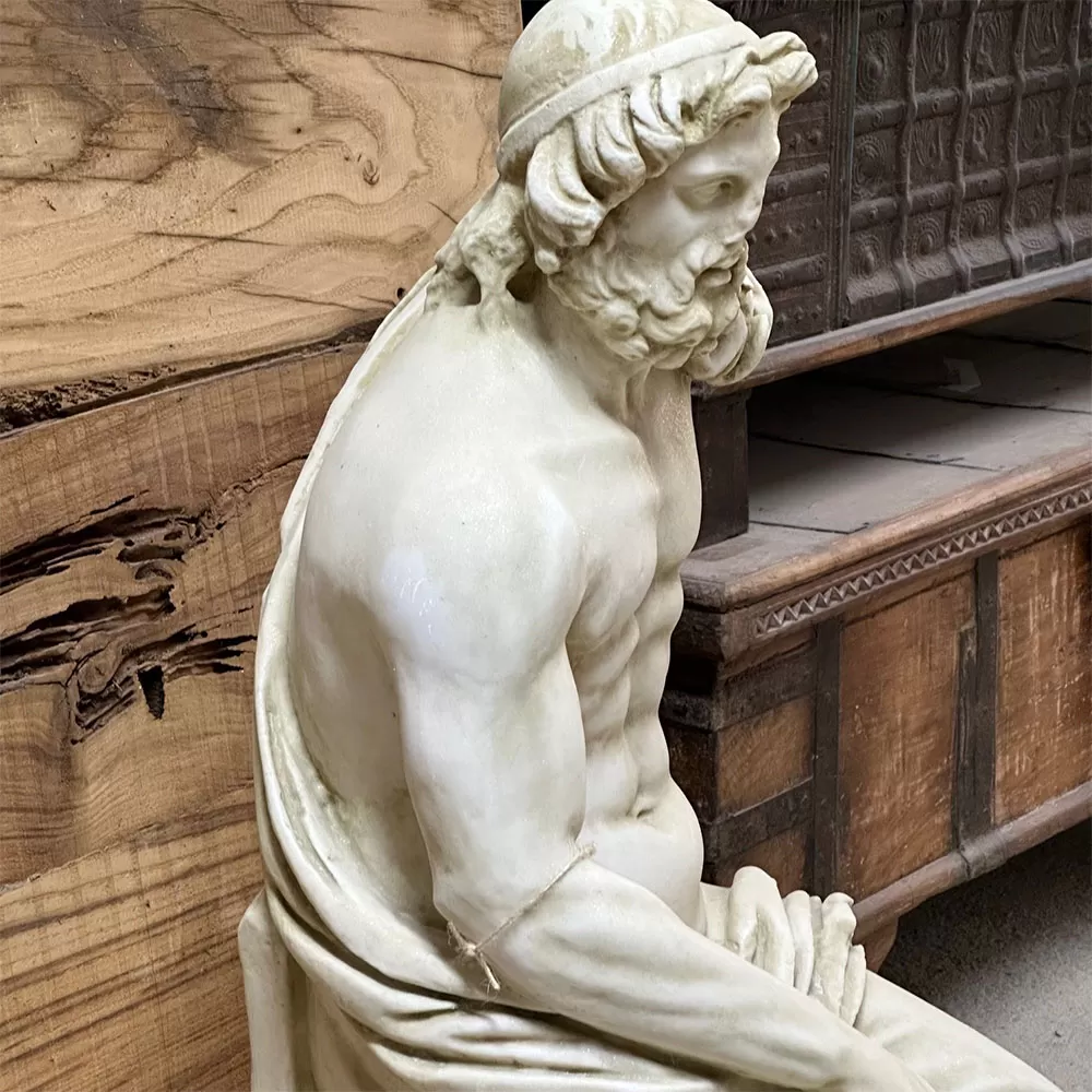 Zeus Statue Made with Compressed Marble Powder