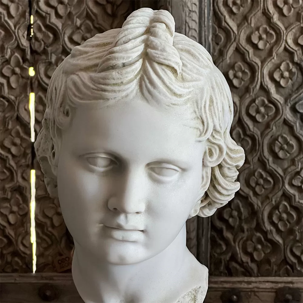 Eros Bust Made with Compressed Marble Powder